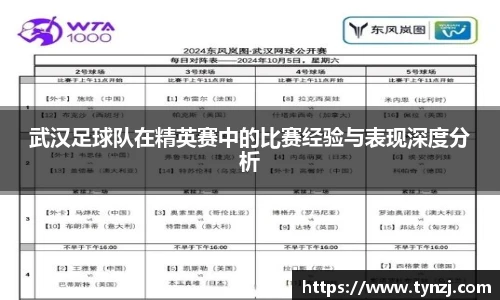 武汉足球队在精英赛中的比赛经验与表现深度分析